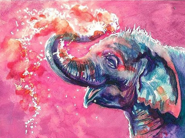 Diamond Painting Elephant Baby*