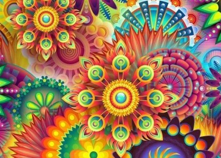 Diamond Painting Color Flowers*