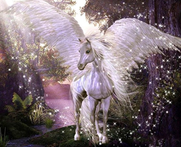 Diamond Painting Sparkling Unicorn*