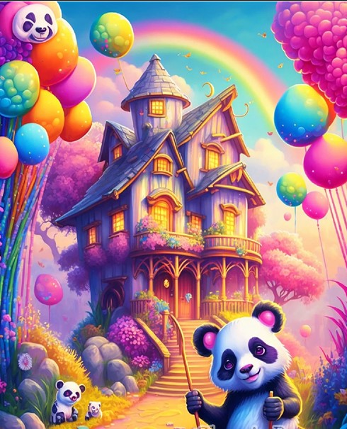 Diamond Painting Happy Panda*