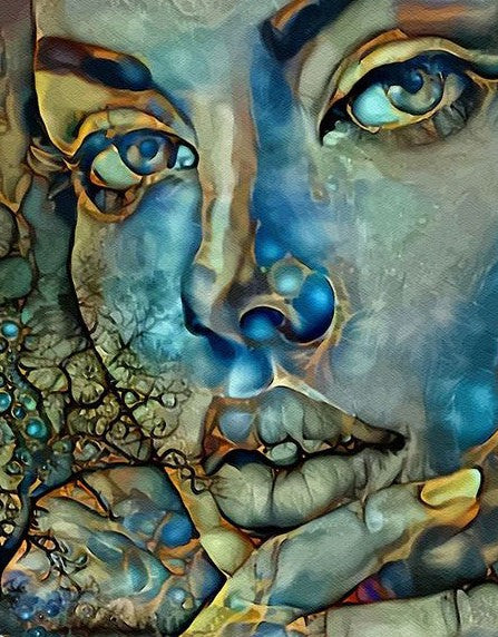 Diamond Painting Face Mosaik*