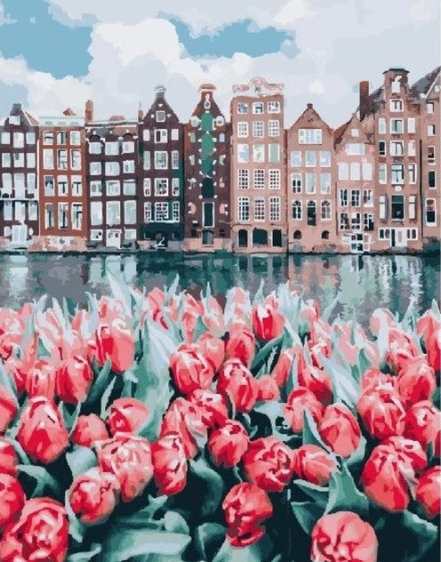 Diamond Painting City Tulips*