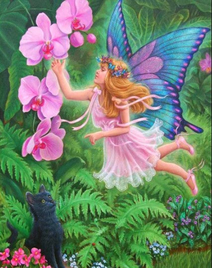 Diamond Painting Älva Och Orchide´*