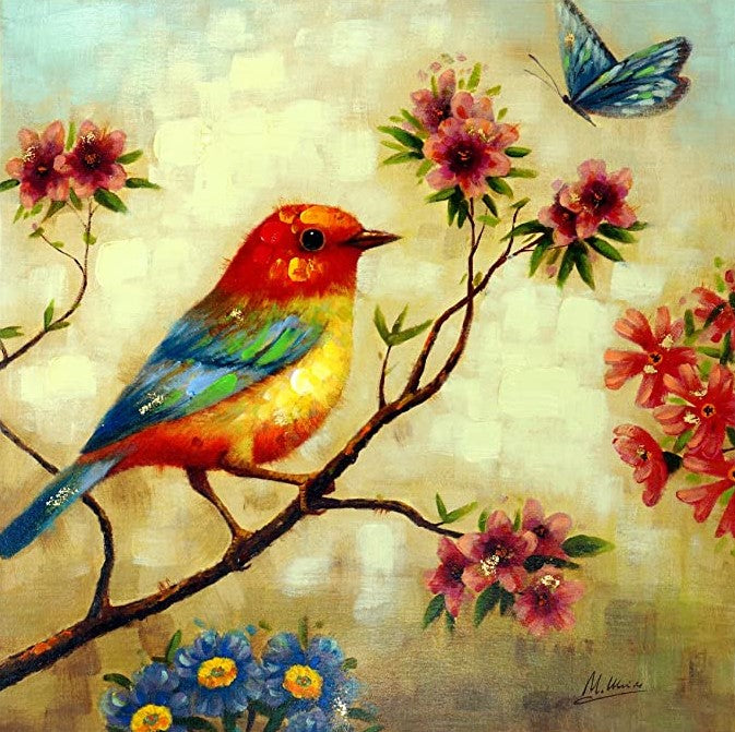 Diamond Painting Bird And Butterfly*