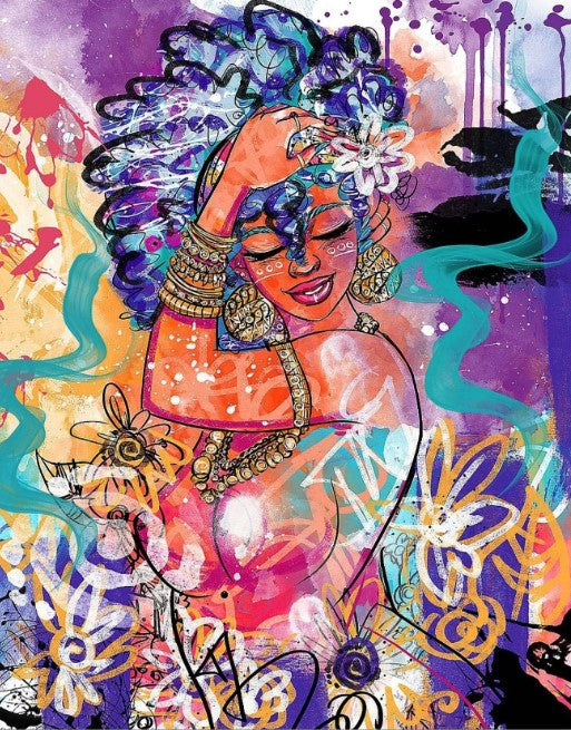 Diamond Painting Color Woman Abstract*