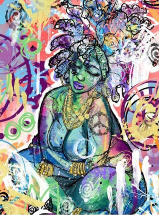 Diamond Painting Abstract Color Woman*