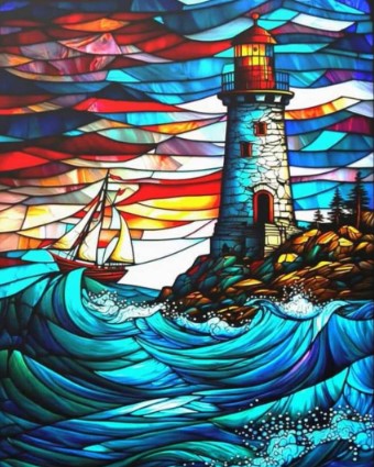 Diamond Painting Fyr Mosaik*