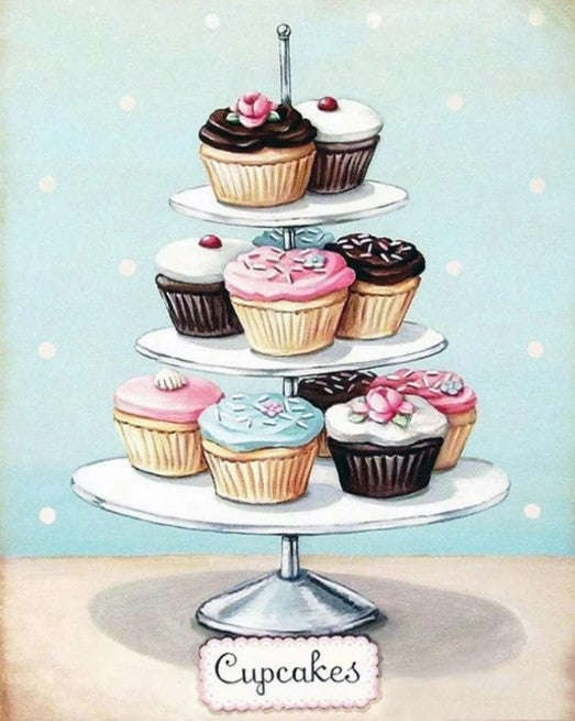 Diamond Painting Cupcakes*