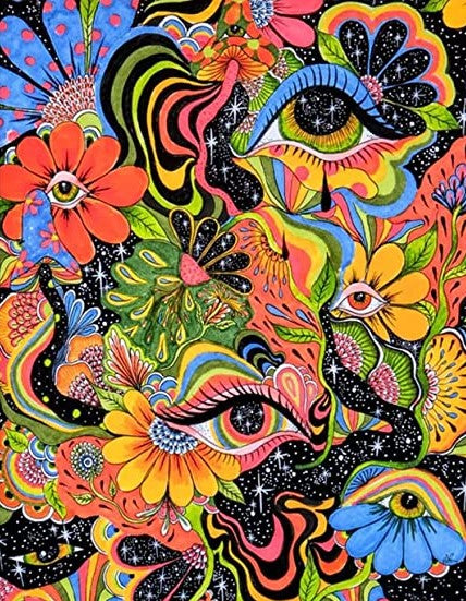 Diamond Painting Flowers And Eyes*