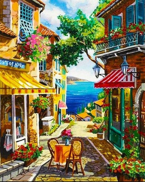Diamond Painting City Cafe´*