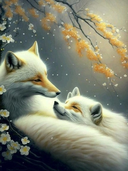 Diamond Painting Cozy Foxes*