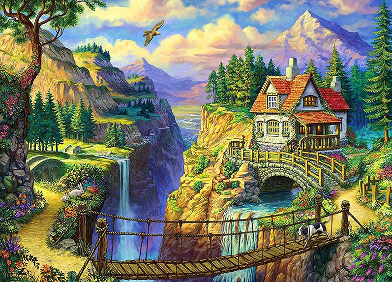 Diamond Painting Skogsstuga*