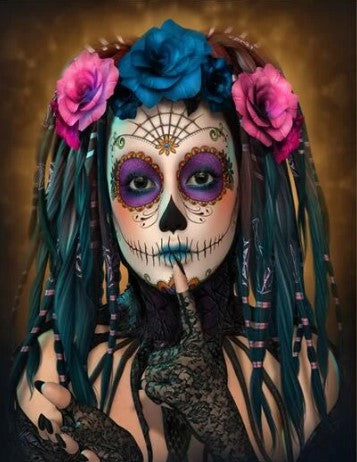Diamond Painting Skull Girl*