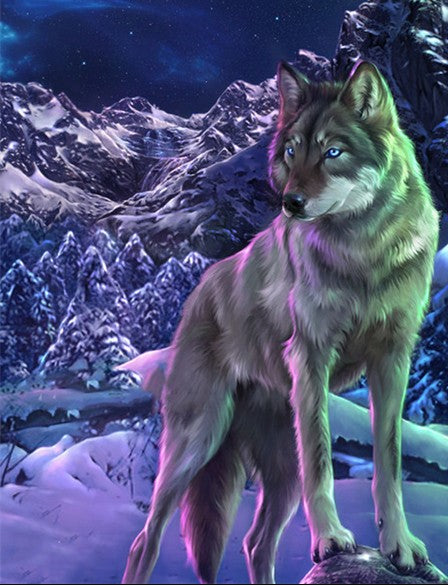 Diamond Painting AB Drills Alfa Wolf*