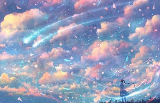 Diamond Painting Rosa Himmel*