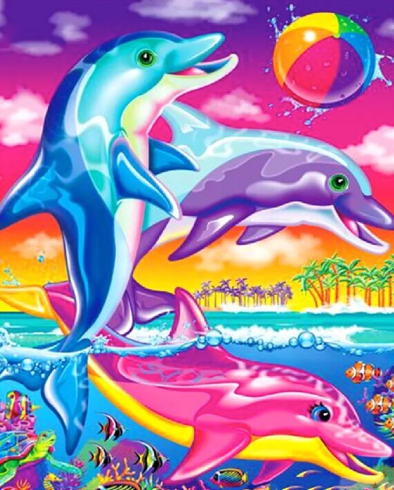Diamond Painting AB Playing Dolphins*