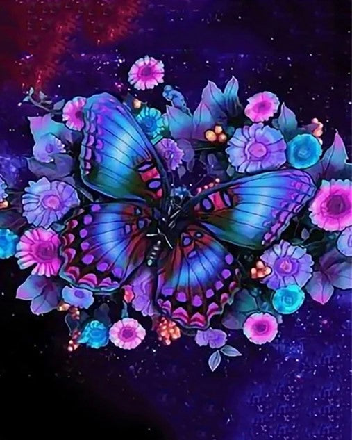 Diamond Painting AB Butterfly Universe*