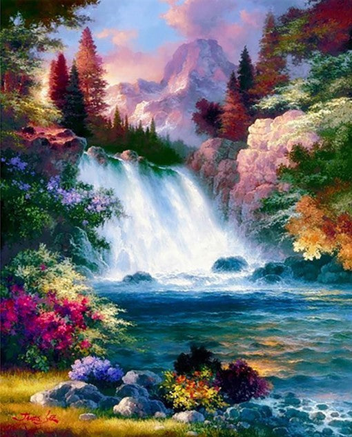 Diamond Painting AB Waterfall*