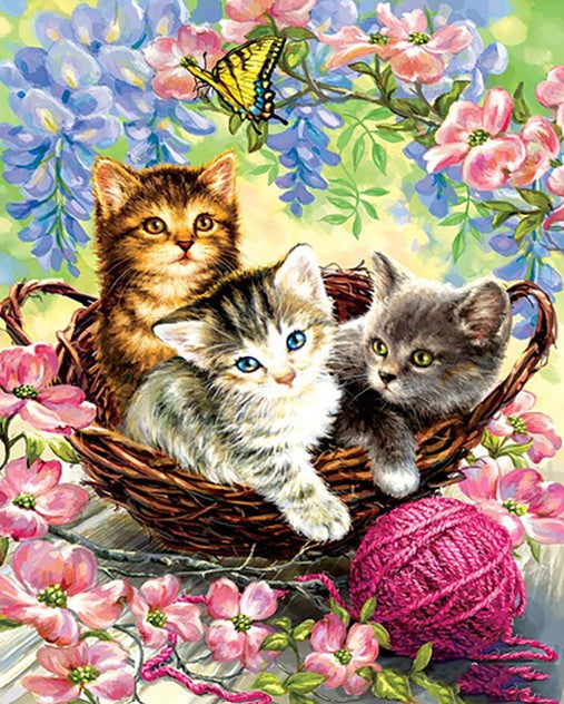 Diamond Painting AB Drills Kittens*