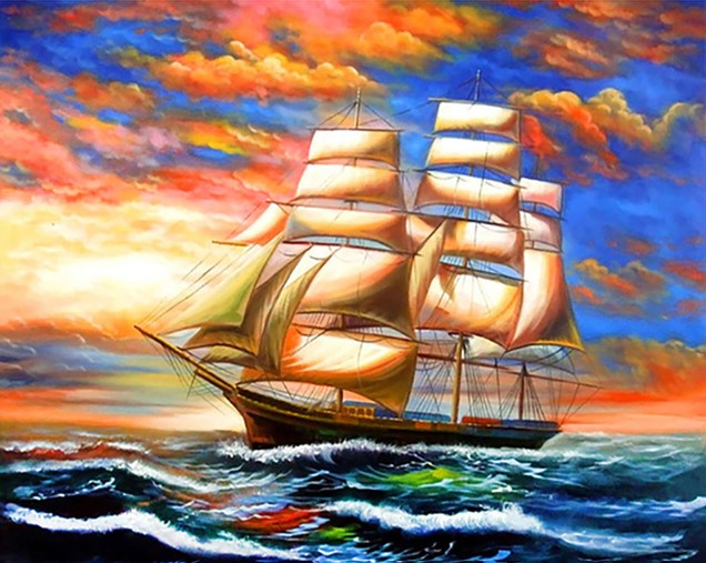 Diamond Painting AB Skepp*