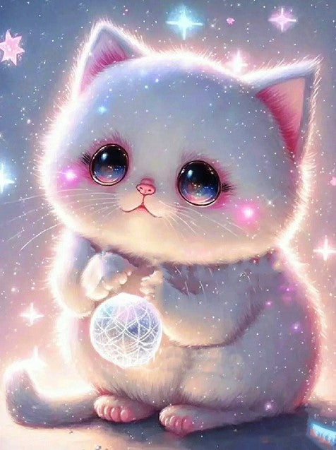 Diamond Painting AB Drills Cute Kitten*