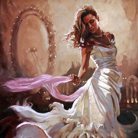 Diamond Painting Lady White Dress*
