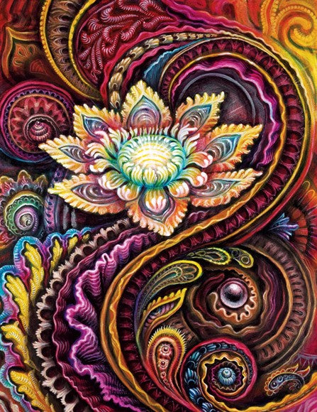 Diamond Painting AB Drills Lotus Abstract*