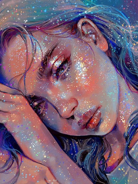 Diamond Painting AB Drills Shimmery Girl*