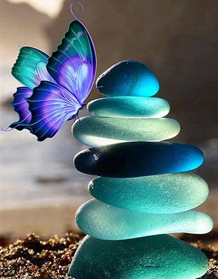 Diamond Painting AB Drills Stones And Butterfly*