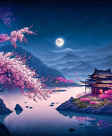 Diamond Painting AB Drills Japanskt Landskap*