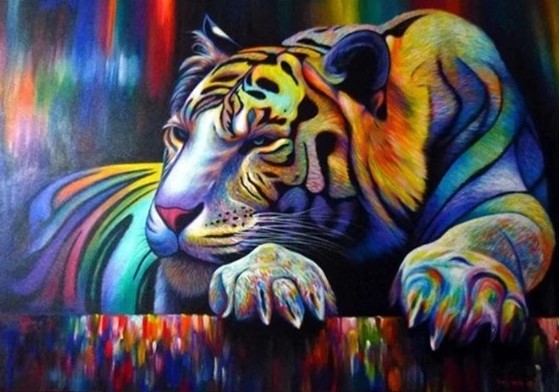 Diamond Painting Color Tiger*
