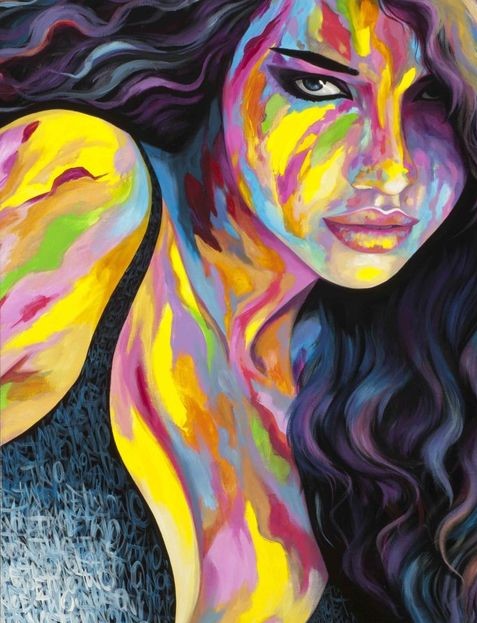 Diamond Painting Woman Color*