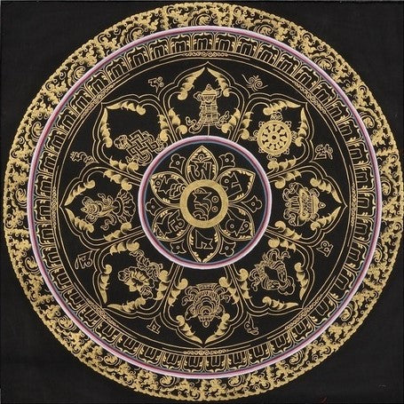 Diamond Painting Mandala Black*