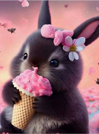 Diamond Painting Bunny Icecreame*