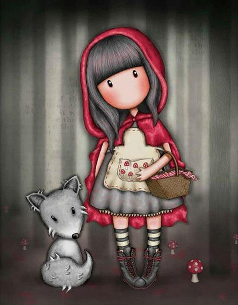 Diamond Painting Wolf And Girl*