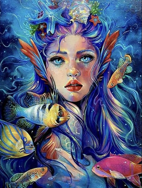 Diamond Painting AB Drills Ocean Girl*