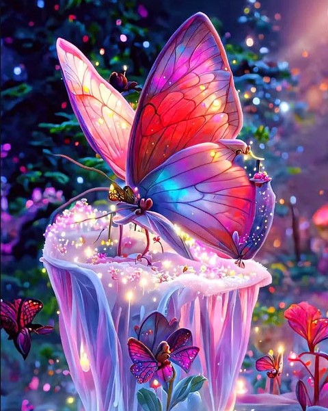 Diamond Painting AB Drills Beautiful Butterfly*