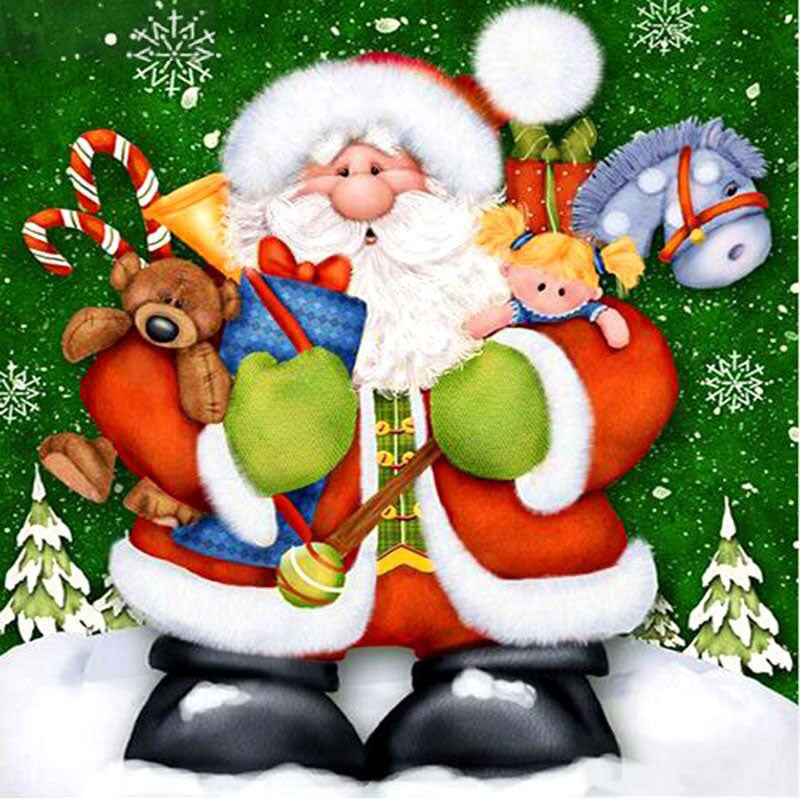 Diamond Painting Cartoon Santa