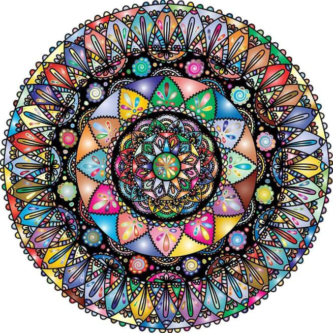 Diamond Painting Colored Mandala*