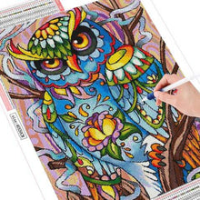 Ladda upp bild till gallerivisning, Diamond Painting Blomster Uggla*
