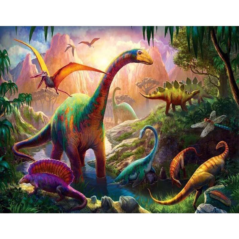 Diamond Painting Dinosaurier*