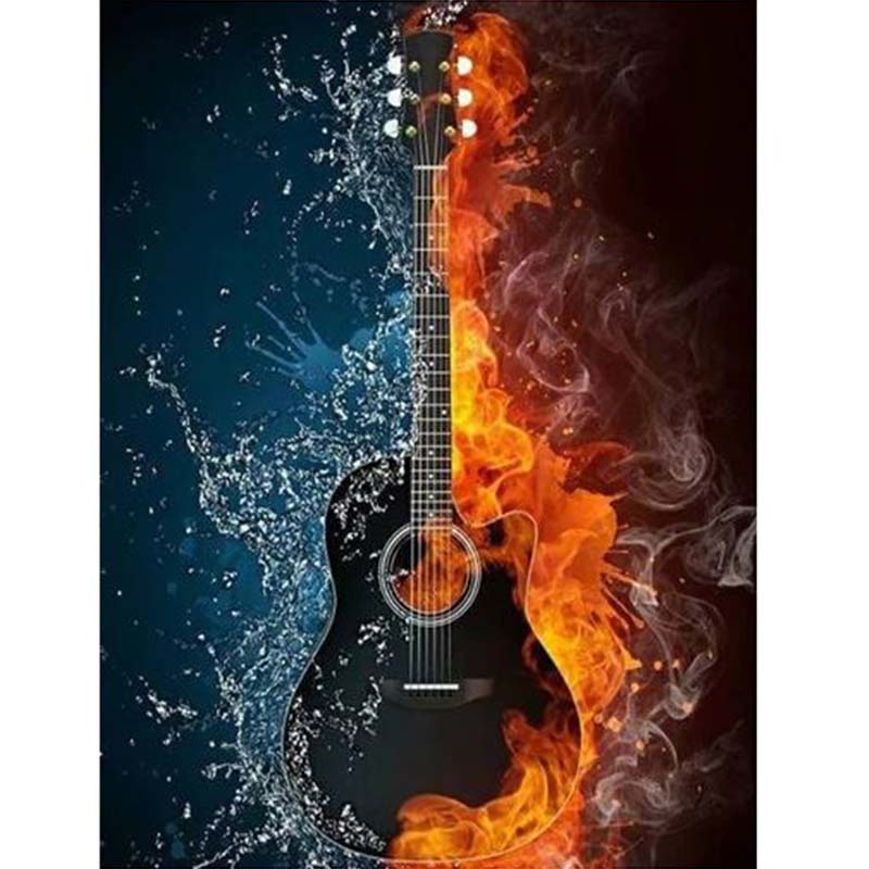 Diamond Painting Gitarr*