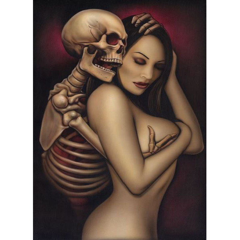 Diamond Painting Skeleton & Girl *