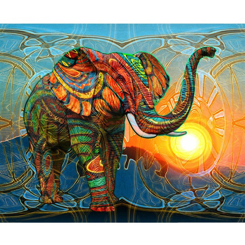 Diamond Painting Elephant And Sun