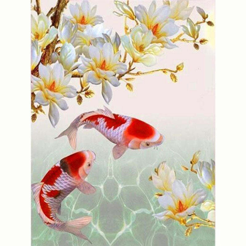 Diamond Painting Koi Fishes