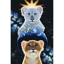 Ladda upp bild till gallerivisning, Diamond Painting Lion Brothers
