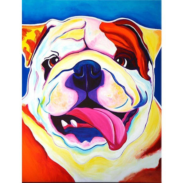 Diamond Painting Painted Bulldog