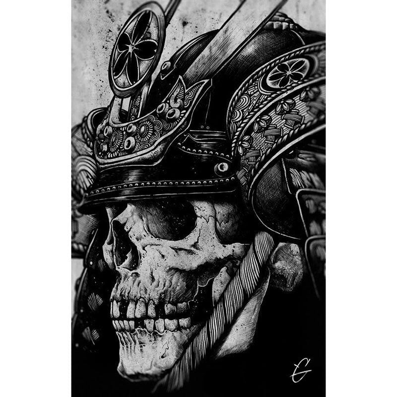 Diamond Painting Pirate Skull B&W