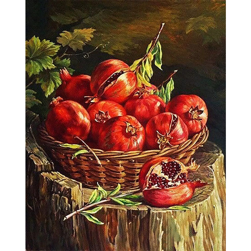 Diamond Painting Pomegranate Fruit