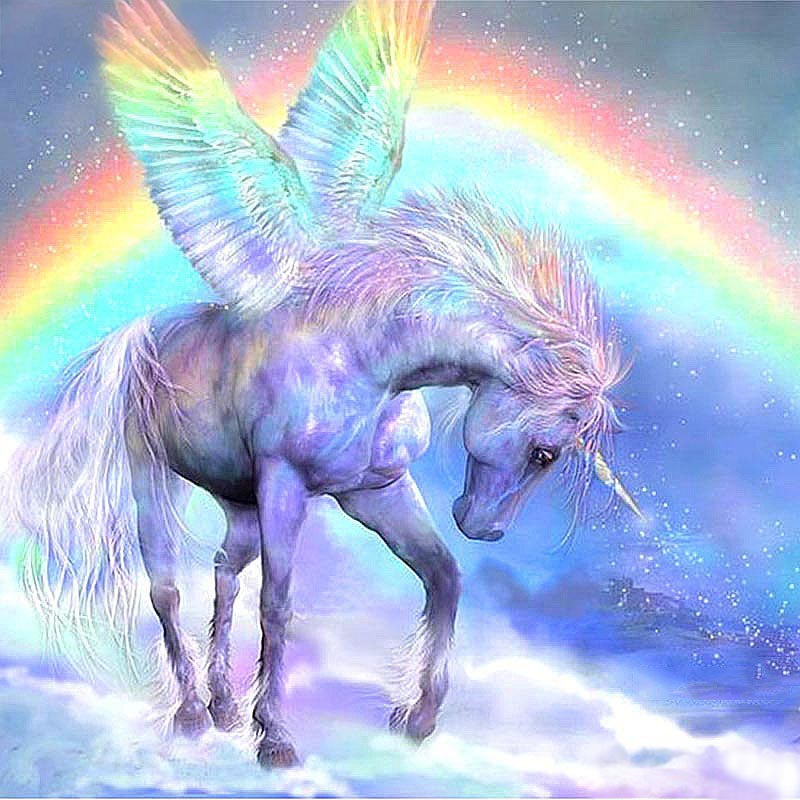 Diamond Painting Rainbow Unicorn